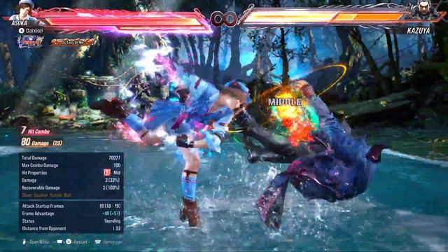 TEKKEN 8 ASUKA 100 DAMAGE COMBO смотреть онлайн