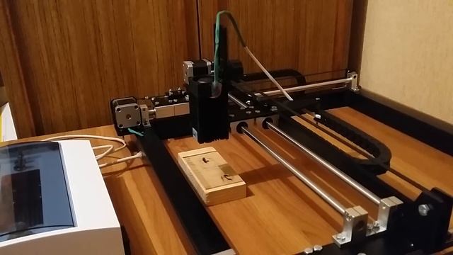 Лазерный ЧПУ выжигатель. смотреть онлайн