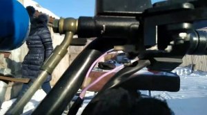 Завожу снегоход в сильный мороз!!!Ирбис Динго Т110