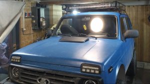 Люстра или(светодиодная балка на Ниву. ИЛИ багажник с доработкой (чтоб не скамуниздили люстру)