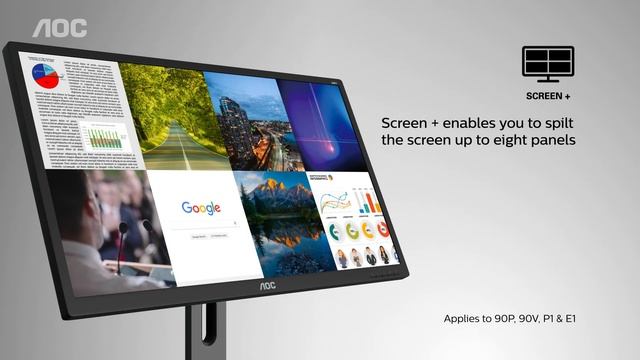 AOC Professional Business Monitors | P1 Series | E1 Series | 90 Series смотреть онлайн