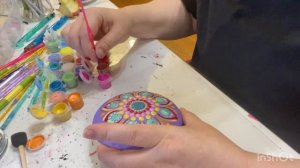 Роспись дотсами | точечная роспись| дотсарт | point to point