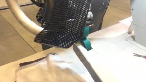 Наглядная демонстрация станка для сварки ПВХ ткани.