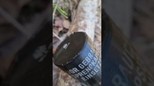 Нашли немецкую гранату в болоте