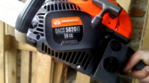 Запуск новой бензопилы Daewoo DACS 5820XT