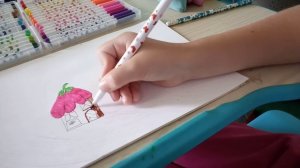 Рисуем домик для лесной феи