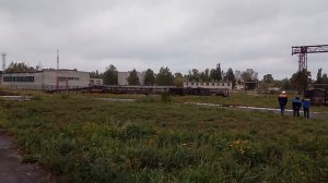 Демонтаж козлового крана путем заваливания.
