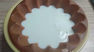 Десерт-желе Кофе с молоком и печеньем