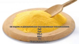 Калории - Блюда с кукурузной мукой