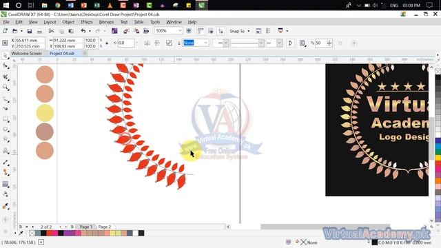 CorelDraw Projects | How to Design Logo In CorelDraw | CorelDraw X7 Video Training