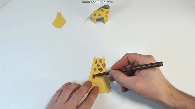 как сделать жирафа из бумаги и картона. смотреть онлайн