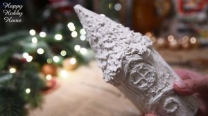 Новогодний домик эльфа из банки от чипсов