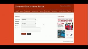 University Management System | PHP and MySQL Project Source Code | PHP MySQL CRUD Project