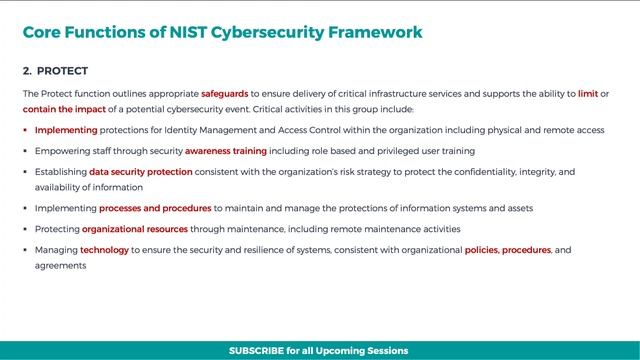 NIST Cybersecurity Framework