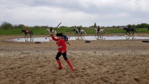 Показательные выступления по джигитовке Суровикино