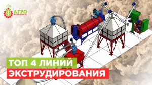 Обзор линий экструдирования. ТОП наших 4-х типовых линий.