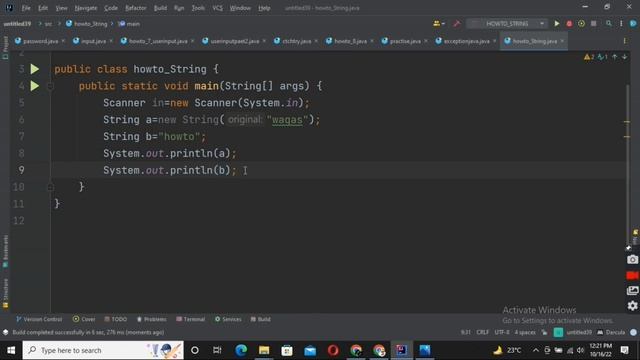 Java tutorial: String in java String data type in java by howto waqas complete course