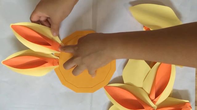 DIY Gazania Paper flower Tutorial смотреть онлайн