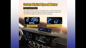 X90 Car Head Up Display 5.3" HUD OBD2 Slope Meter/Inclinometer