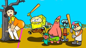 Squid game Animation| Игра в Кальмара | Губка-Боб Сэнди Патрик Анимация