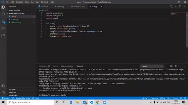 Make a Voice Assistant with Python | Learn to code in Python