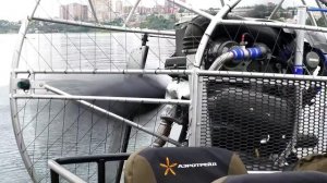 Аэролодка Пиранья-6 - управляемость, маневренность, парковка на прицеп