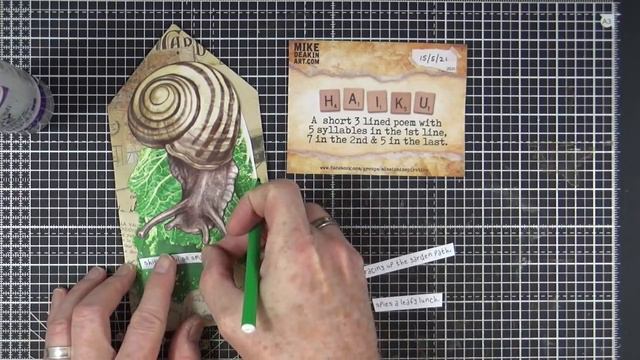 "Haiku" - May Mid Month Mini Mission: Inspiration Collage Art Tag смотреть онлайн