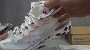 Authentic Nike React Element 87 ow White  reviews from kickzhome kickshome