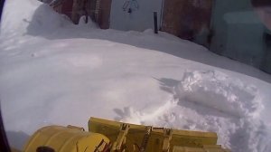 К-700А чистит снег