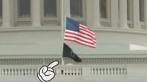 black flag over the white house! Над белым домом подняли черный флаг. Почему?