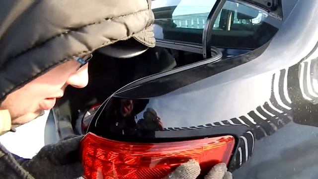 Установка светодиодных фонарей на LADA Granta