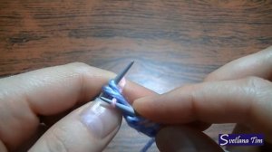 Двухцветная АНГЛИЙСКАЯ РЕЗИНКА Бриошь. ВЯЗАНИЕ СПИЦАМИ / Узоры № 62