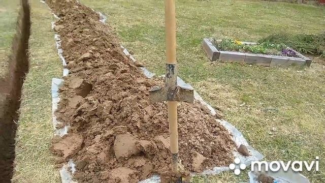 Как копать узкую траншею. Усовершенствованная лопата.