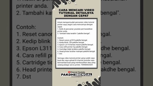 Cara Perbaiki Printer Canon MP287 Error E13 Ada Gambar Catridge Keluar