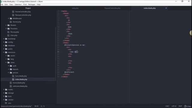 Listando dados Laravel CRUD смотреть онлайн
