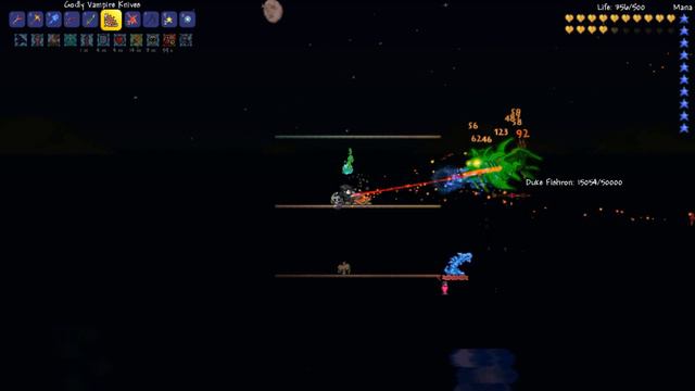 Terraria - Duke Fishron Mele Solo - Fishron Wings - 1.2.4 смотреть онлайн