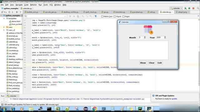 Python : Build Calendar App #python #pythoncoding #pythonprogramming