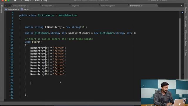 Game #1 - Tap Counter #14 - Dictionary in C# | Unity3d Game Development Course
