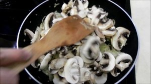Паста с грибами в сливочном соусе / Pasta with mushrooms in а creamу sauce