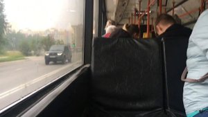 Поездка на автобусе МАЗ 103.075. Город Нижневартовск. Маршрут 3.