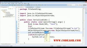 Serialization and Deserialization in java | serialversionuid java | objectoutputstream in java