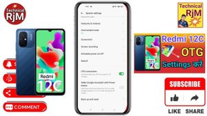 Redmi 12C Me OTG Kaise On Kare | How To OTG Connect Redmi 12C OTG Kaise Connect Kare