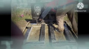 Установка памятника. В данном видео показана поэтапная установка гранитного памятника.
