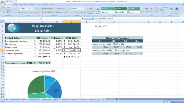 Shelly Cashman Excel 2019 | Module 5: End of Module Project 1 #shellycashmanexcel2019 #module5