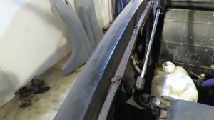 2-ая серия Косметический ремонт УАЗ Патриот, восстановление бортика под уплотнитель капота.