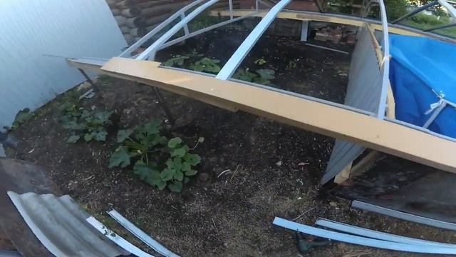 Раздвижной павильон для бассейна собственными руками 4 ЧАСТЬ