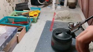 Как красить аэрографом, красим аэрографом, компрессор JAS 1220