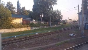 Прибытие на ст. Грязи-Воронежские из окна поезда №7 Севастополь - Санкт-Петербург