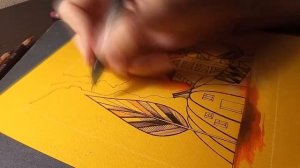 Осень в графике. Рисуем осенний пейзаж. Осеннее настроение в рисунке