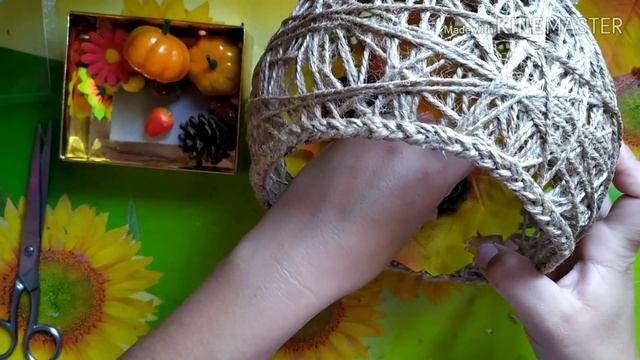 Мастер-класс!Осенние поделки в садик или школу! Осенний декор! DIY. смотреть онлайн